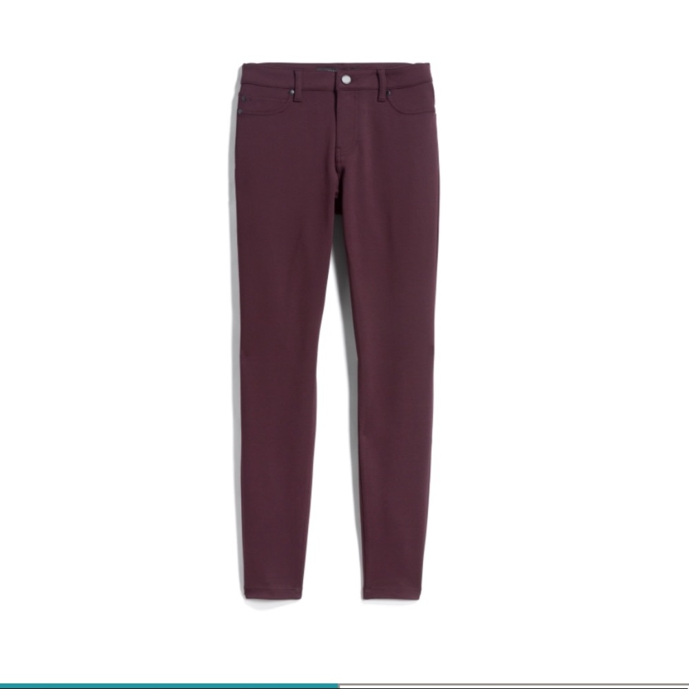 Maroon skinny pants